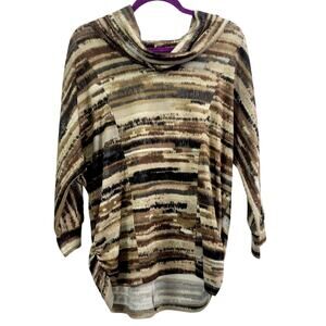 PerSeption Concepts Sweater Women's Turtleneck Soft Long Sleeve Top XL